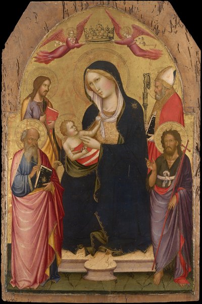 Madonna col Bambino e San Giovanni Evangelista da Agnolo Gaddi